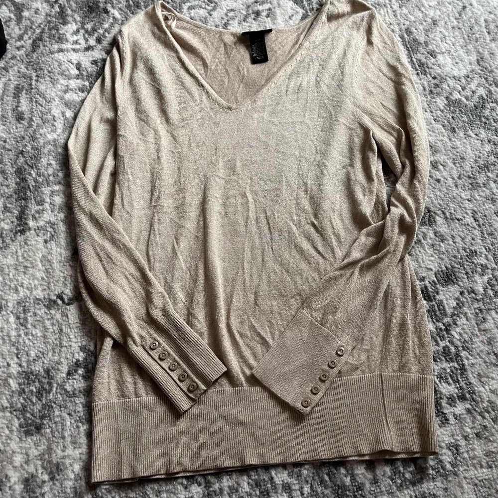 Khaki Tan Gold Long Lightweight Sweater